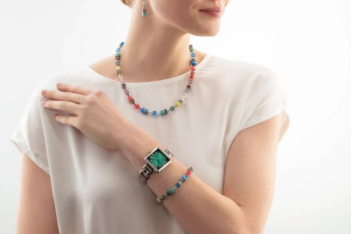 Bransoletka Coeur de Lion Iconic GeoCUBE® Magic Silver