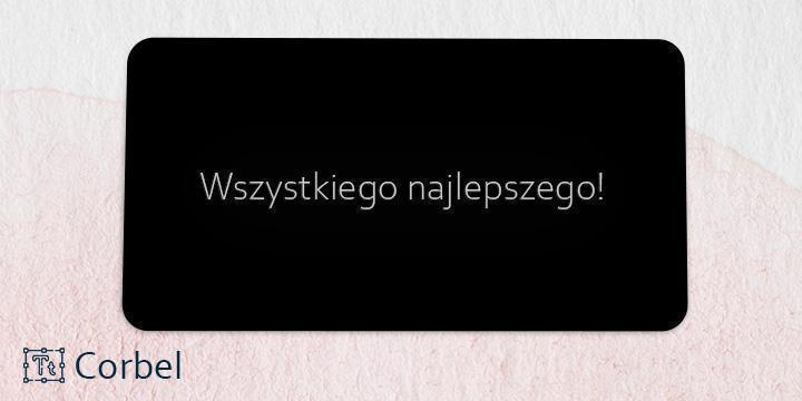 Grawerowanie na tabliczce Corbel